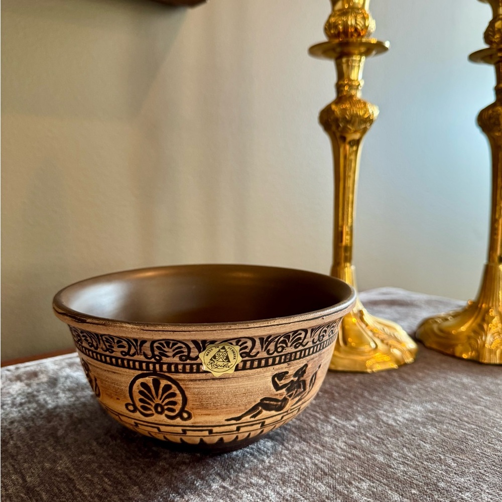 Mid-century Danish Rogild Figural Studio Studio Pottery Bowl